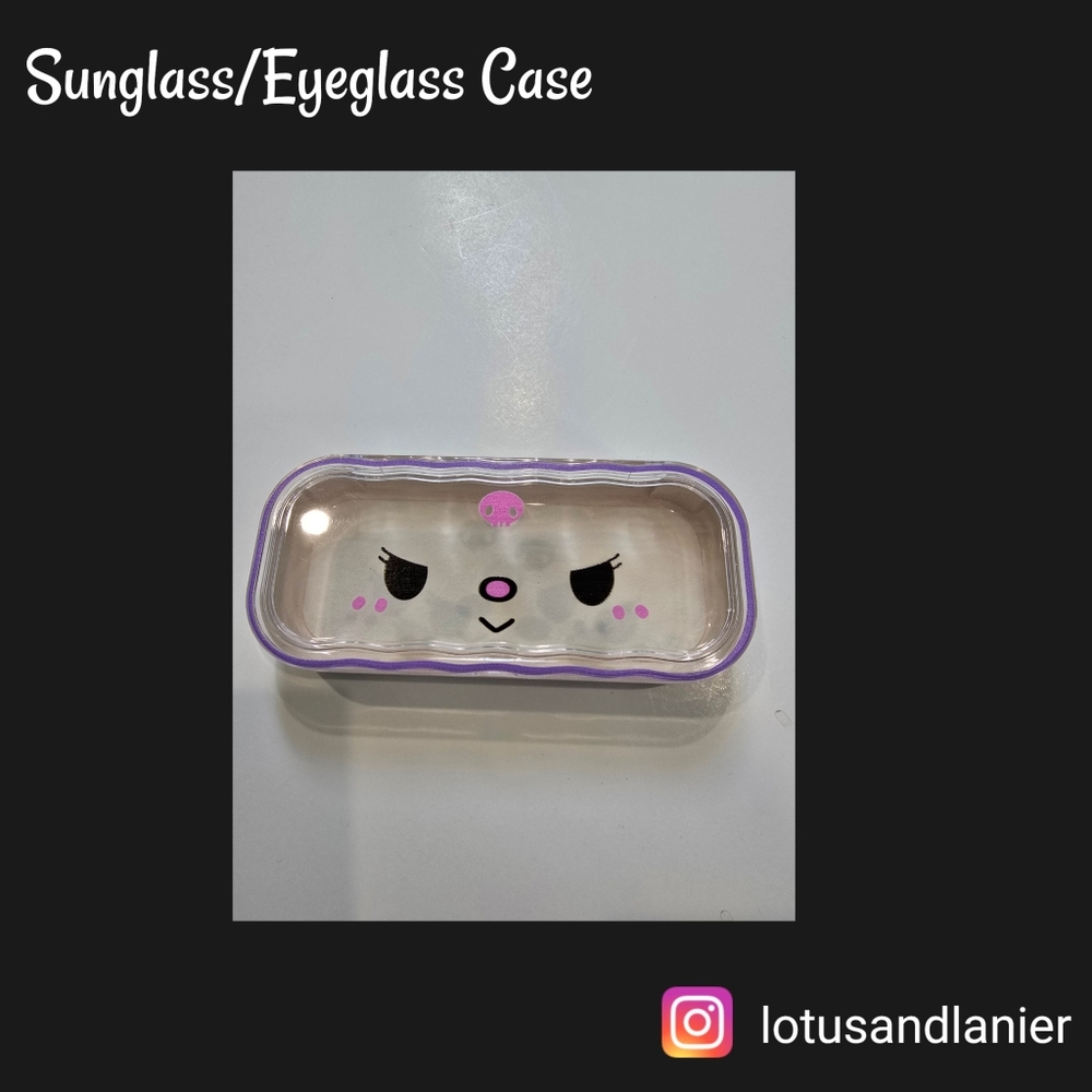 Super Kawaii Eyeglass Case with Face Design NWOT